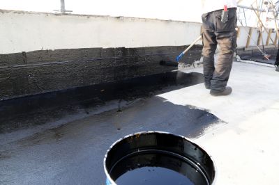 Flat Roof Waterproofing Application
